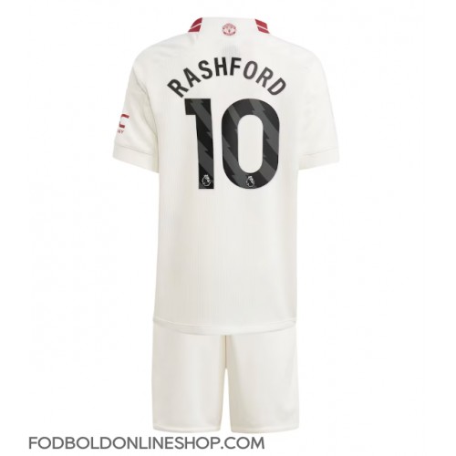 Manchester United Marcus Rashford #10 Tredje trøje Børn 2023-24 Kortærmet (+ Korte bukser)